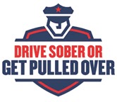 Drive sober or get pulled over logo