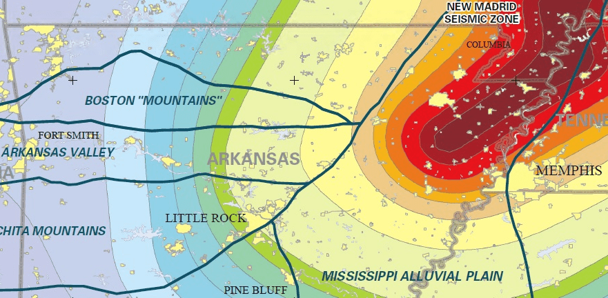 New Madrid Impacted Map