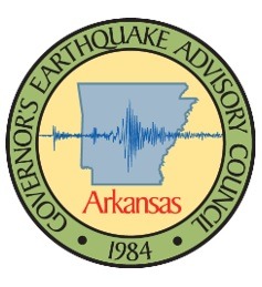 Seal of Governor's Earthquake Advisory Council 1984 Arkansas